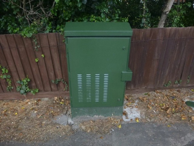 Showcase of after restoration on green box has taken place